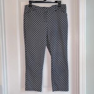 Adrienne Vittadini Geometric Print Crop Pants